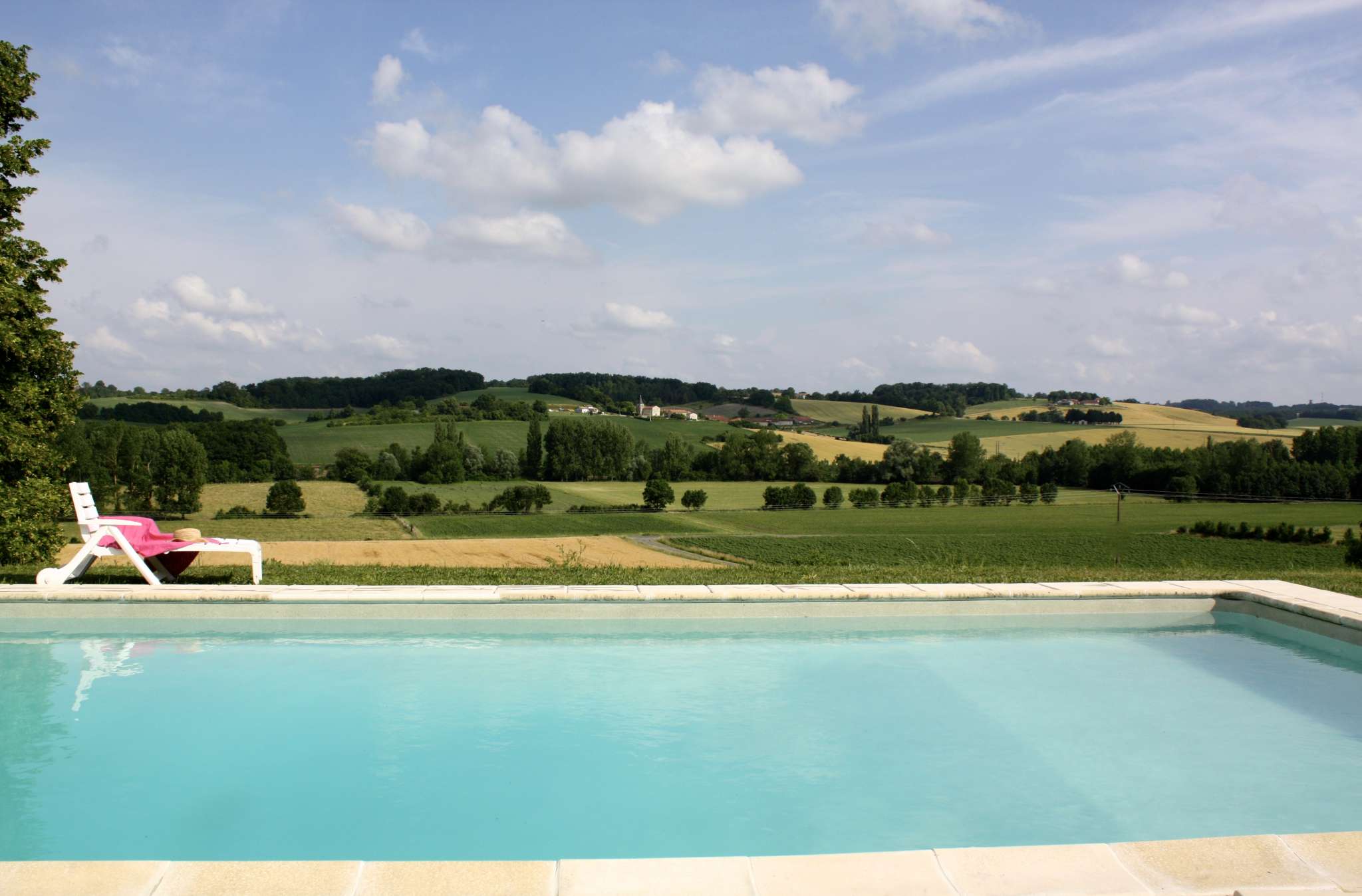 poolside view